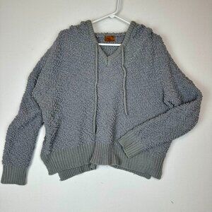 POL Hooded Boucle Sweatshirt Sweater
